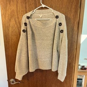 Oversized comfy brown sweater